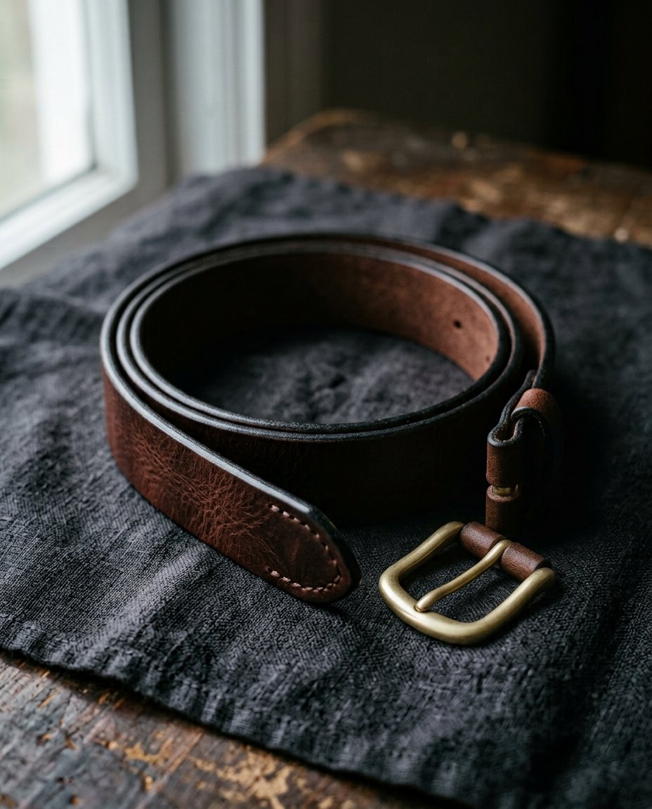 Mshipi Slim Belt — A narrower line for the office.
