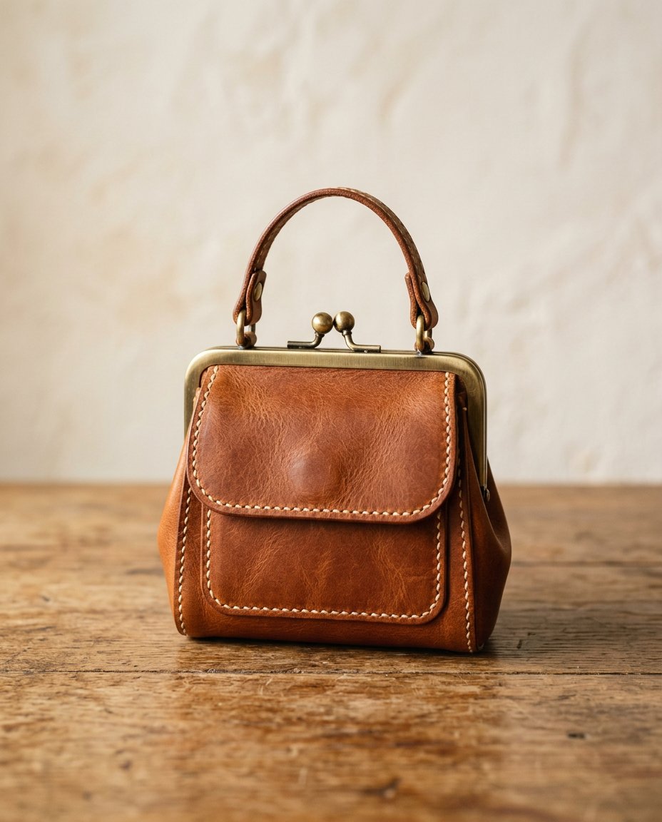 Kifuko Purse — A clasp you can open one-handed.