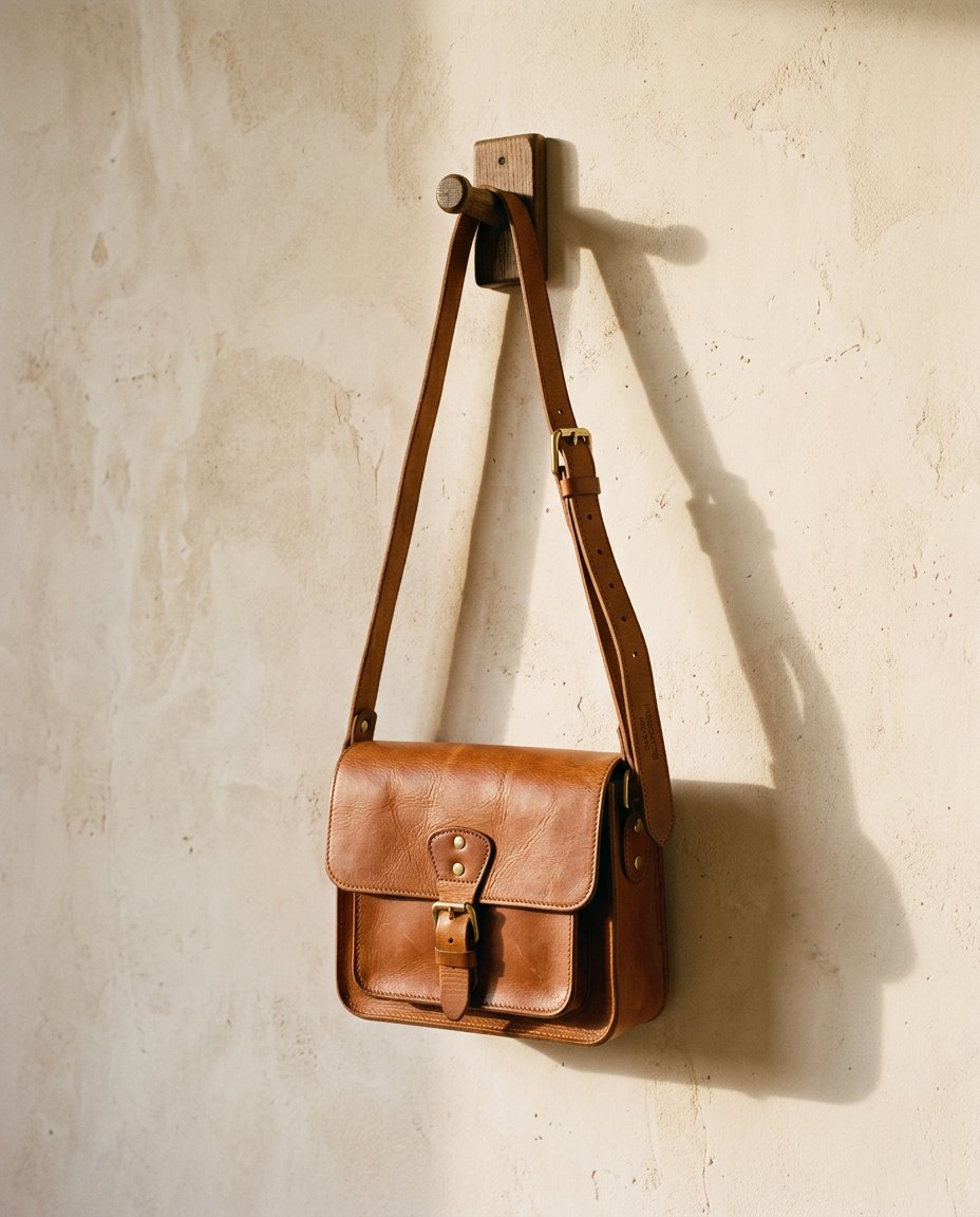 Mkoba Shoulder Bag — Full-grain cowhide, vegetable-tanned