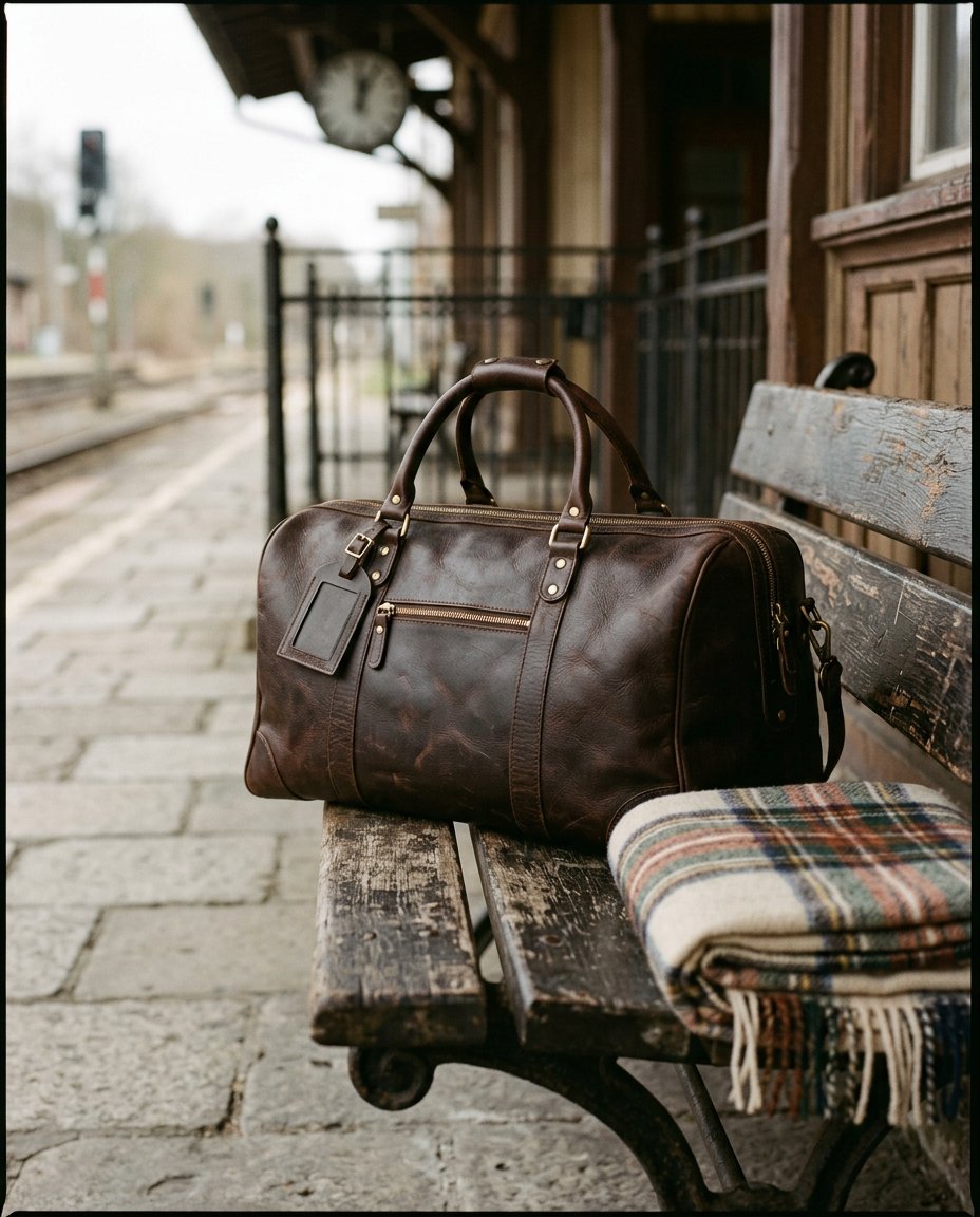 Safari Weekender — Full-grain cowhide, vegetable-tanned